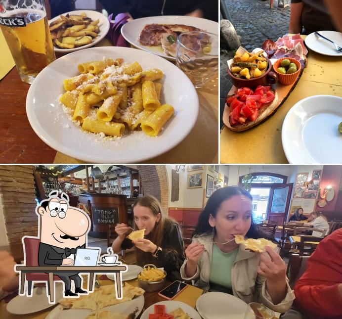Siediti a un tavolo di Cave Canem trattoria - pizzeria a Trastevere