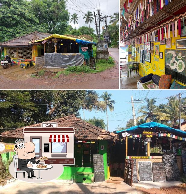 The exterior of Cesare's Cafè