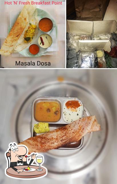 The picture of food and interior at Hot 'N' Fresh Breakfast Point