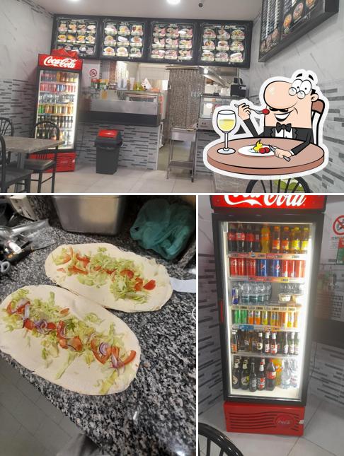 La cibo e interni del ristorante