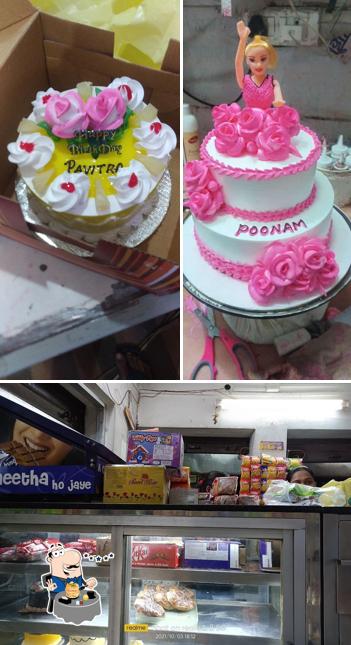 Take a look at the image showing food and interior at UniQue Bakery