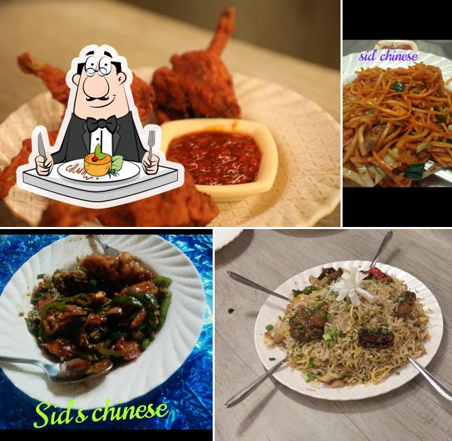 Food at Sid's Chinese Restaurant