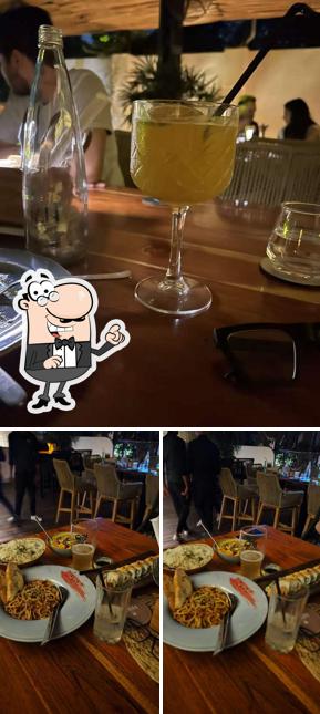 The interior of Halo Cocktail Bar & Kitchen