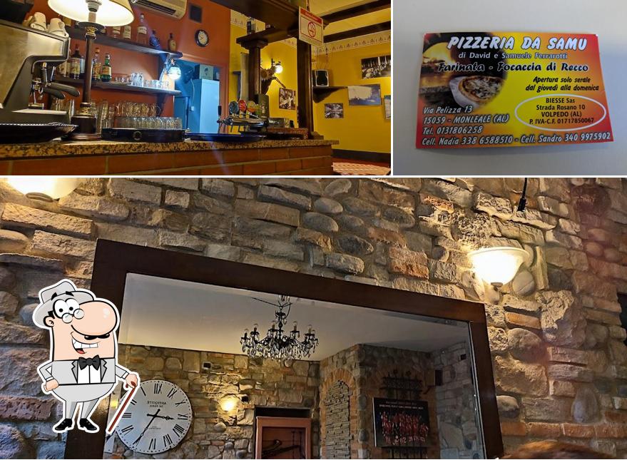 Questa è la immagine che mostra la esterno e cibo di Pizzeria Da Samu