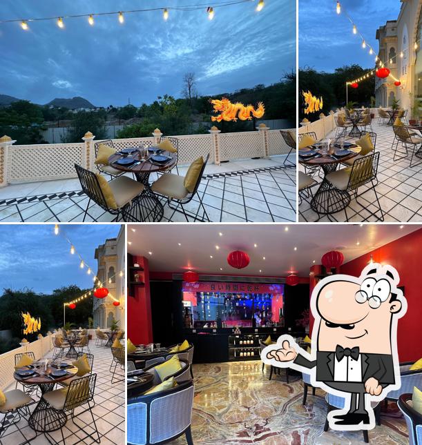 Take a seat at one of the tables at Maotai