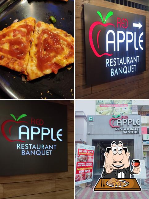 Get pizza at Red Apple Restaurant & Banquet