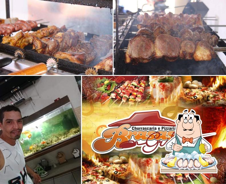 Experimente frutos do mar no Churrascaria Brasas Grill
