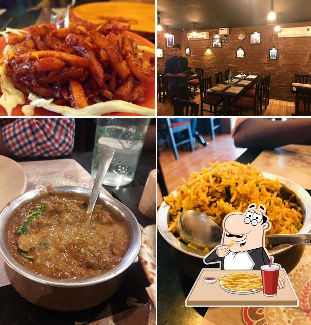 Taste French-fried potatoes at Brown House