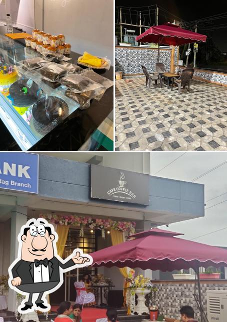 This is the photo showing interior and exterior at Cafe Coffee Bar