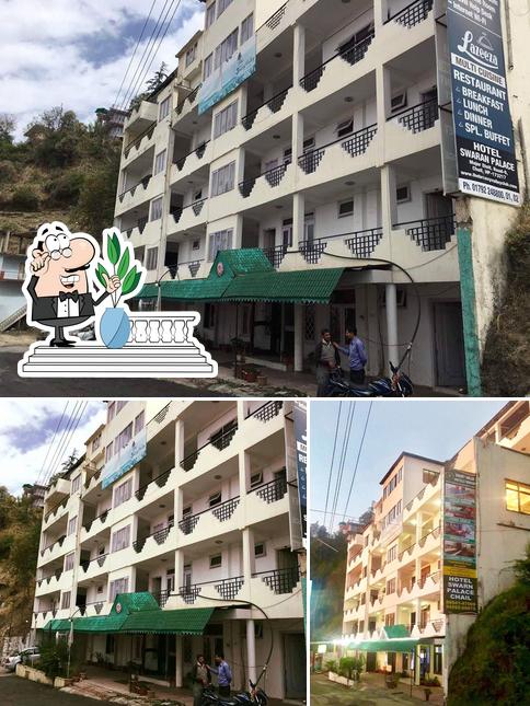 The exterior of Swarn Palace Chail
