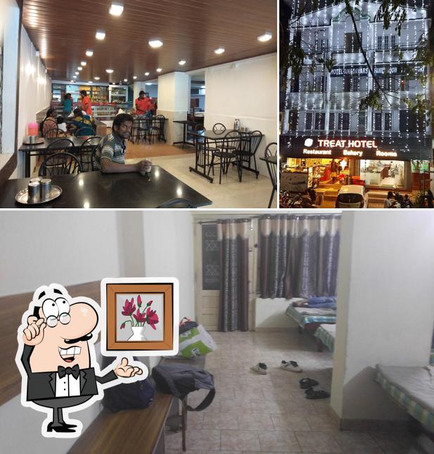 The interior of Treat Hotel & Lodging Valparai