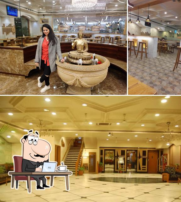 The interior of Shreemaya Residency Restaurant