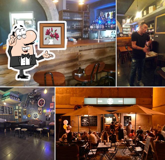 Gli interni di Towerpub