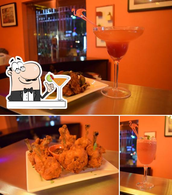 This is the picture depicting drink and food at Bewitched 'n' Baked by Bar Silva