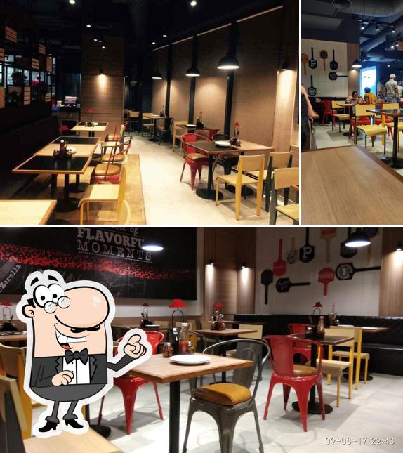 The interior of Pizza Hut Phoenix Market City, Chennai