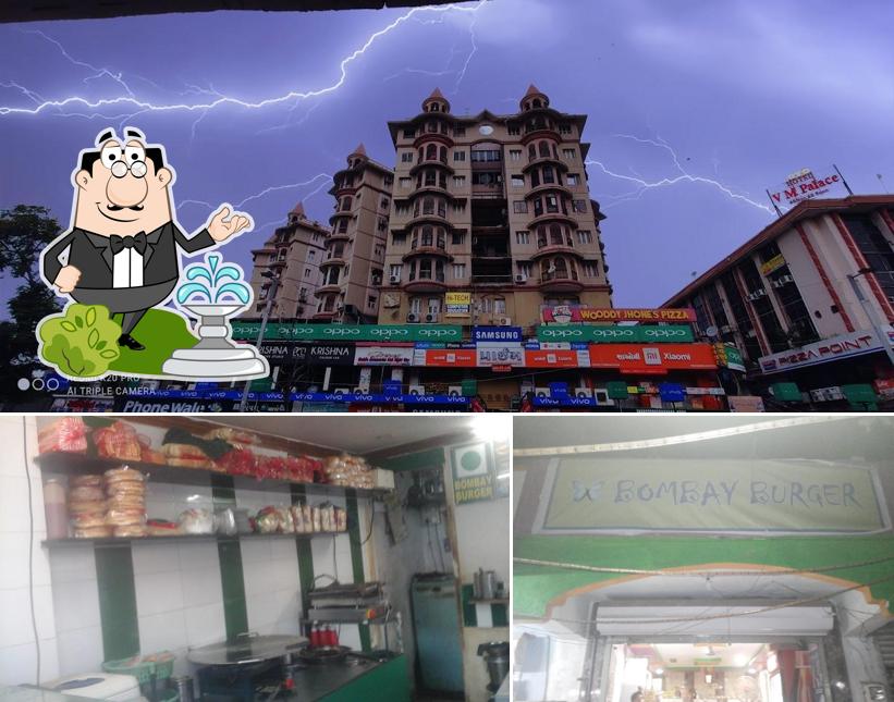 The exterior of Bombay Burger