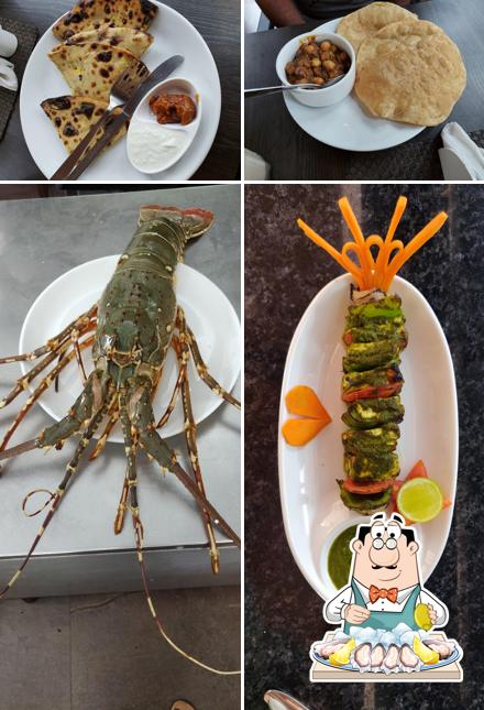 Order seafood at Morjim food court