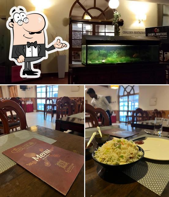 The interior of Chalukya Restaurant