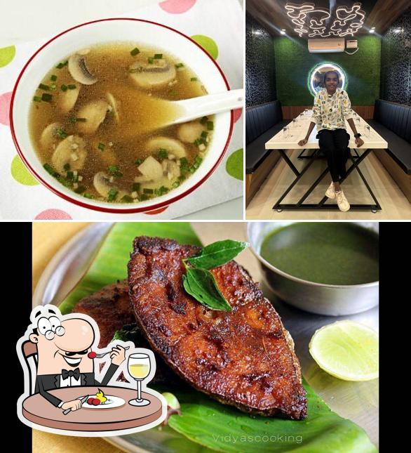 The restaurant's food and exterior