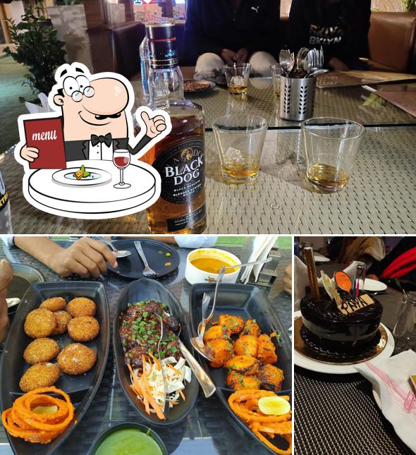 Take a look at the image showing food and alcohol at Lemonade Hotel