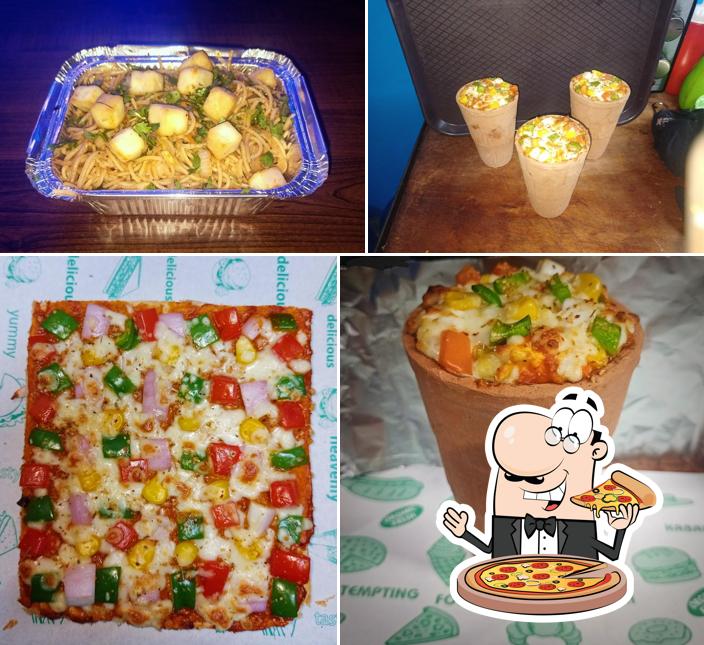 Get pizza at Shake & Bake