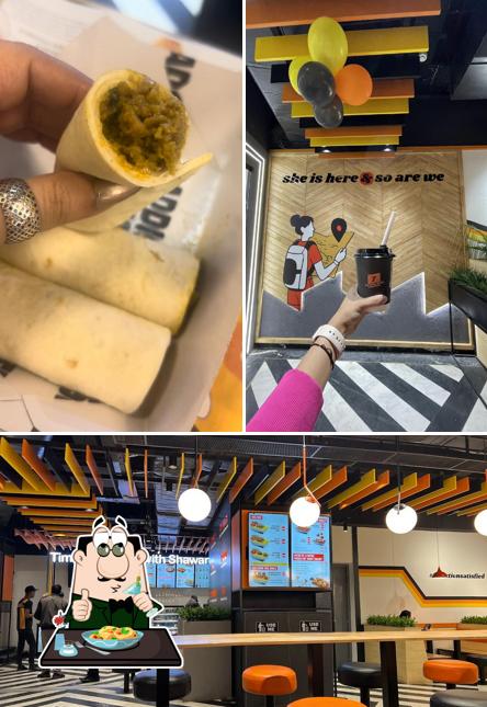 Take a look at the photo showing food and interior at The Tummy Section: House of Shawario, Pacific D21 Mall