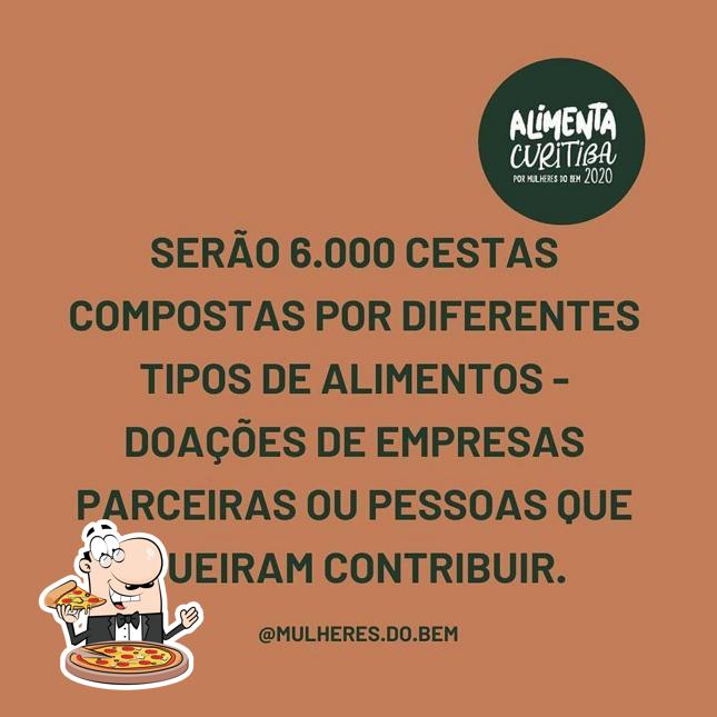 Escolha pizza no Restaurante Manu