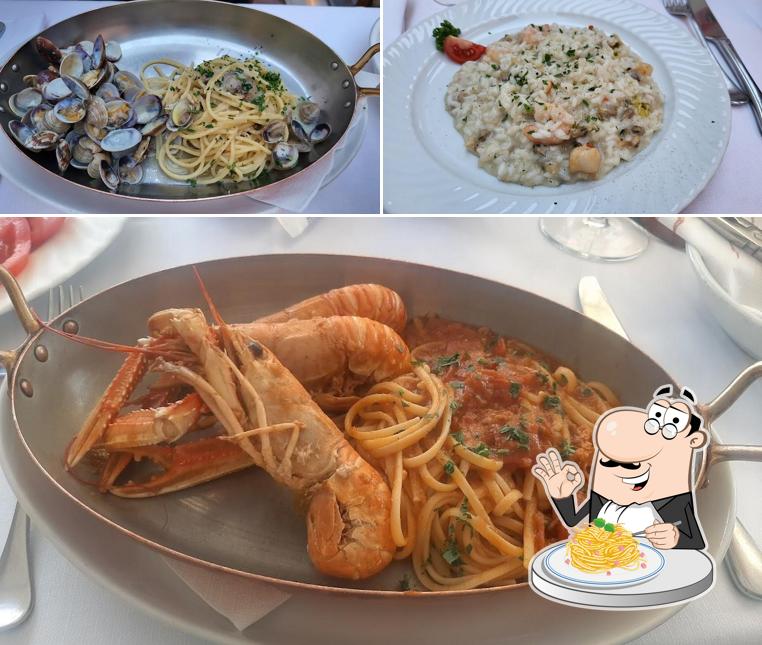 Spaghetti alla carbonara al Ristorante Taverna al Canevon