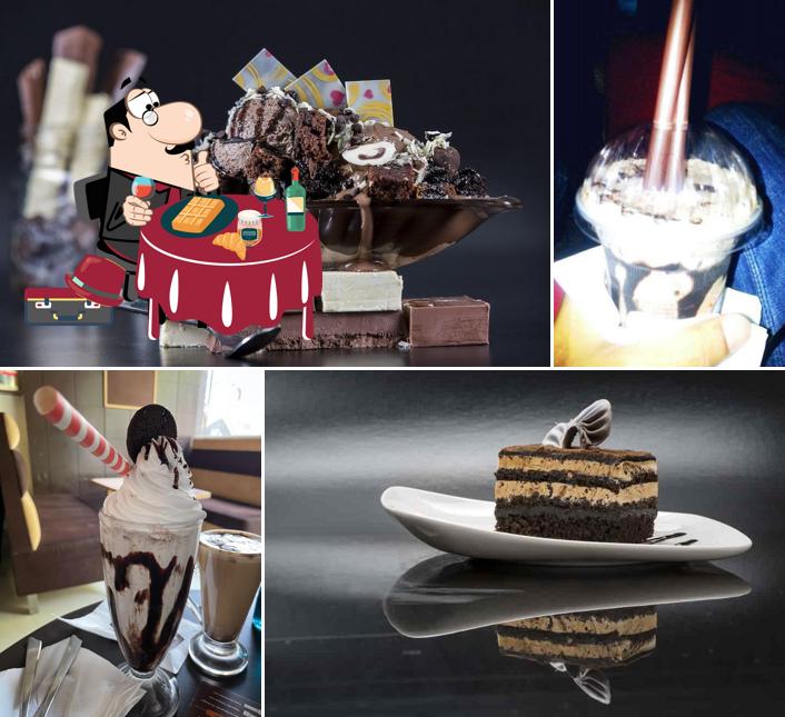The Chocolate Room provides a range of sweet dishes