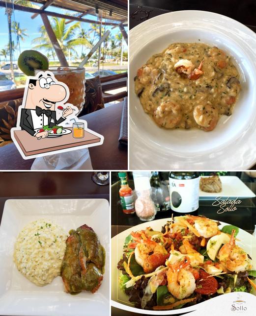 Comida em Restaurante Sollo
