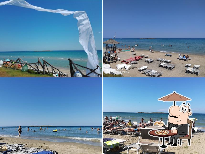Goditi la vista dall'area esterna di Guna Beach Club