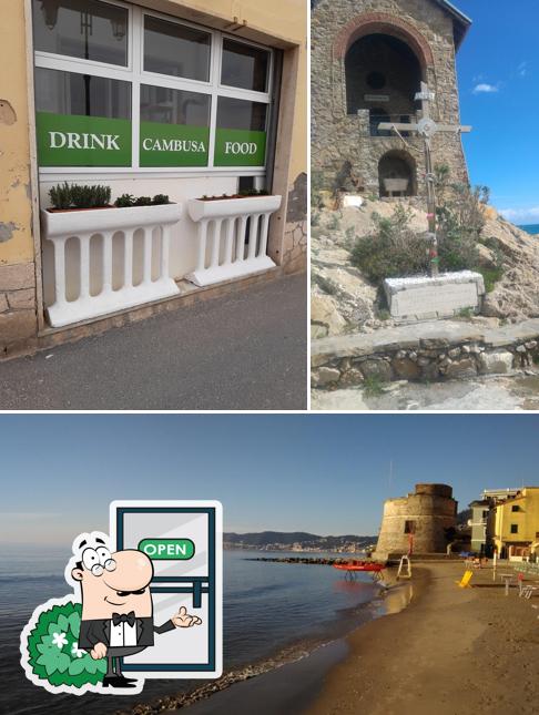 Gli esterni di La Cambusa ristorante specialità di mare Alassio
