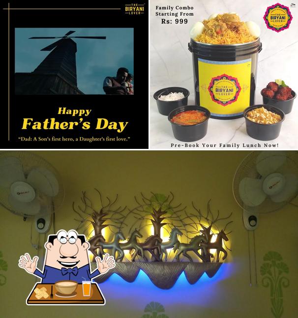 The picture of food and exterior at BiryaniLover