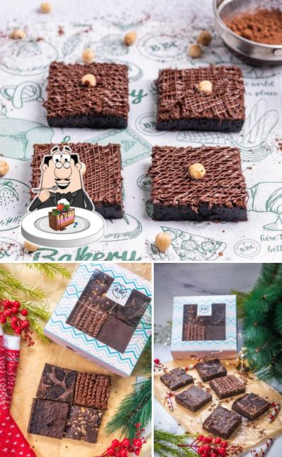 Chocolate cake at Brown Baking Company Bakery in Chandigarh