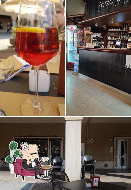 Guarda la foto che raffigura la interni e cibo di Forzaté Cafè Bar Birreria e Pranzi Veloci