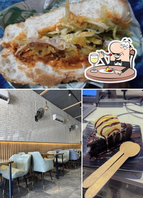 This is the picture depicting food and interior at The crispy hawkers ( best restaurant in jalandhar )