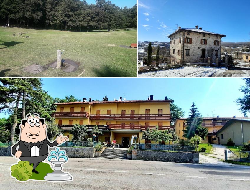 Puoi goderti l'aria fresca da seduto all'esterno di Ristorante locanda Il Mandriano