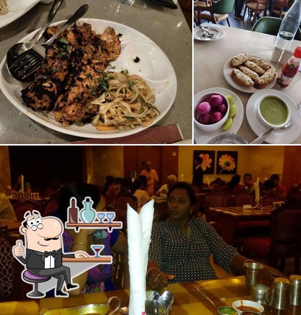 Take a seat at one of the tables at Curries