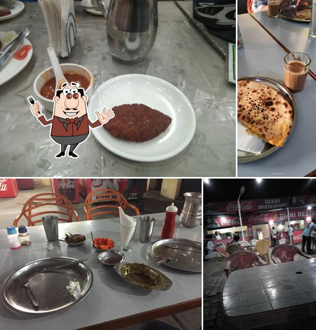 This is the image depicting food and interior at Giani Restaurant