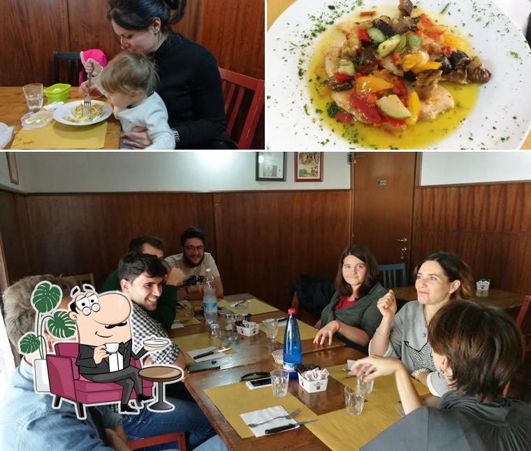 Guarda la immagine che mostra la interni e cibo di La sosta del Nici