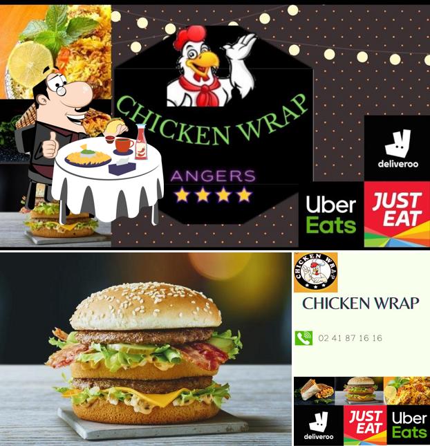 Faites-vous plaisir avec un hamburger à Chicken wrap