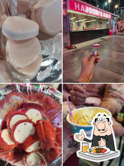 Food at Hajoori's Kulfi Adajan
