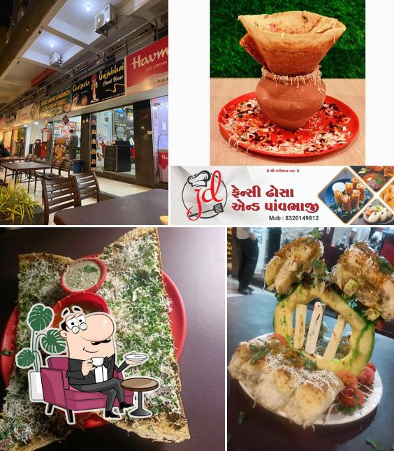 The interior of JD Fancy Dosa, Pavbhaji & Chinese