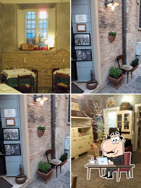 Gli interni di Trattoria Rimante