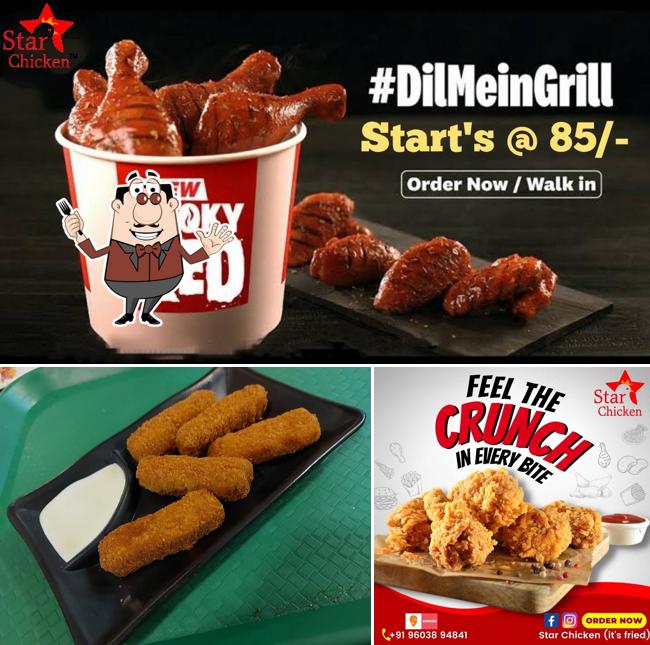 Food at Star Chicken ( it's fried ) KDP