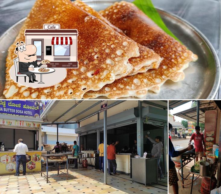 This is the image showing exterior and food at Sri Vasantha Benne Dose Hotel