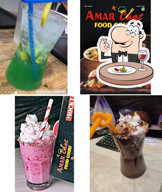 The restaurant's food and drink