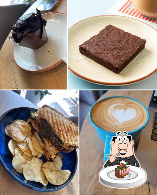 Chocolate cake at Blue Tokai Coffee Roasters Seawoods Nerul