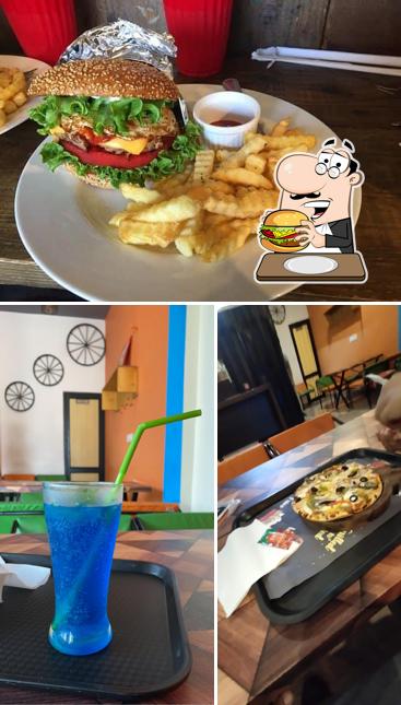Try out a burger at Food Tree