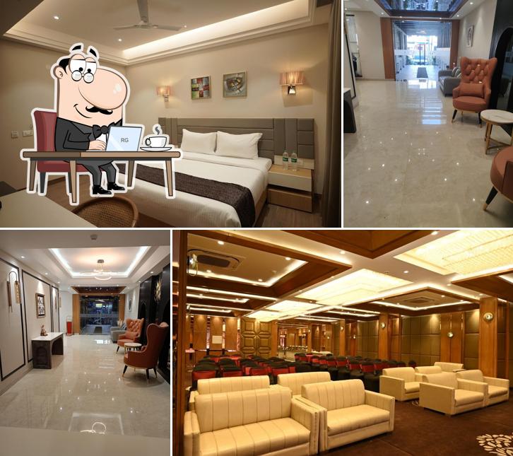 The interior of Hotel Alwar Royals